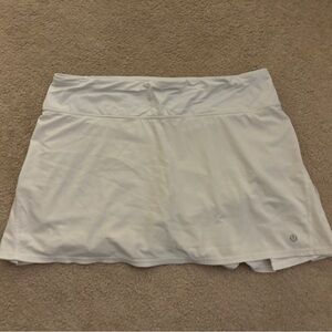 Lululemon White Athletic Tennis Skirt